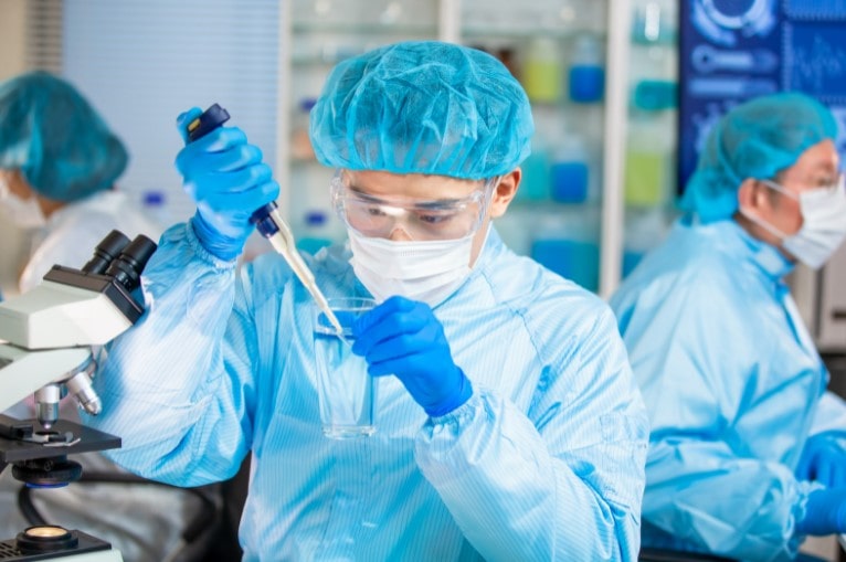 Scientist Testing Water Quality